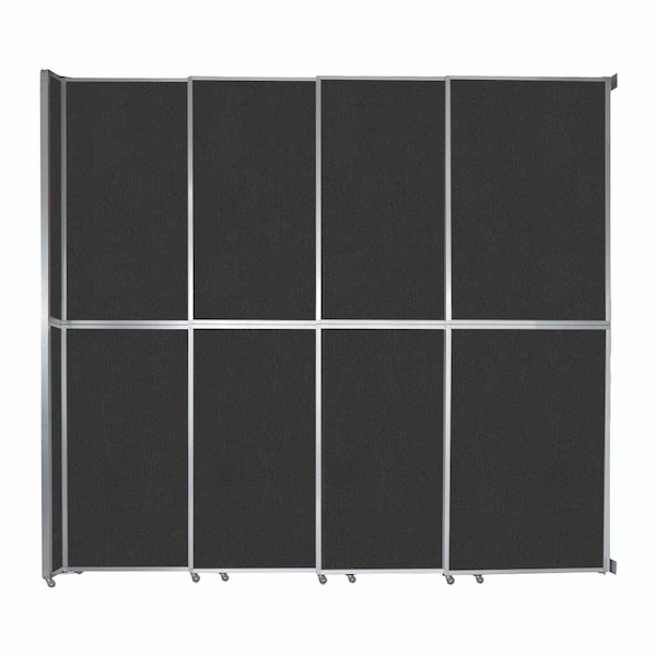 Operable Wall Sliding Room Divider 12'8" x 12'3" Black Fabric